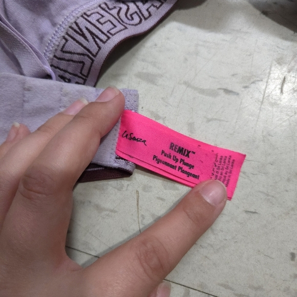 Lasenza | Lavender Padded Bra Remix Push Up Plunge 32C - Picture 6 of 8